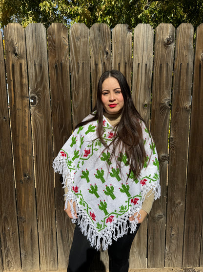 Cactus poncho/shawl